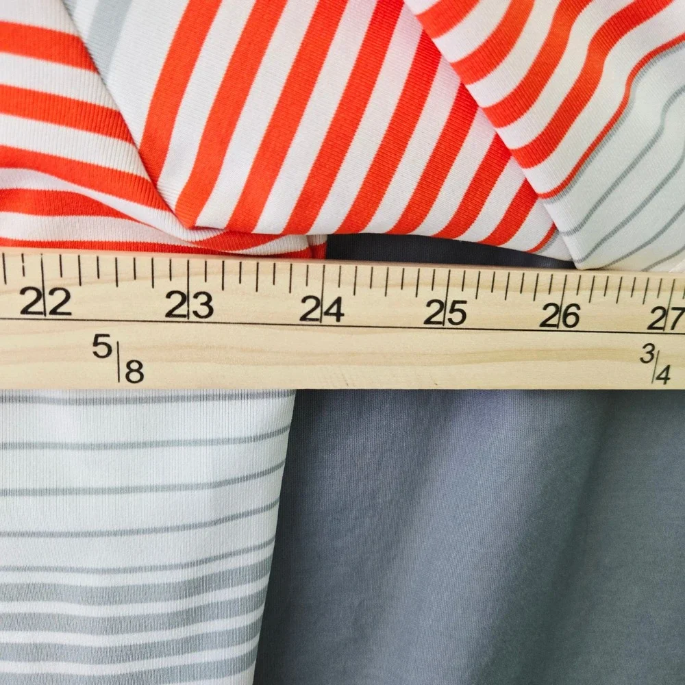 Columbia Golf OSU Cowboys‎ Polo Shirt XL Orange Gray Stripe Short Sleeve Men